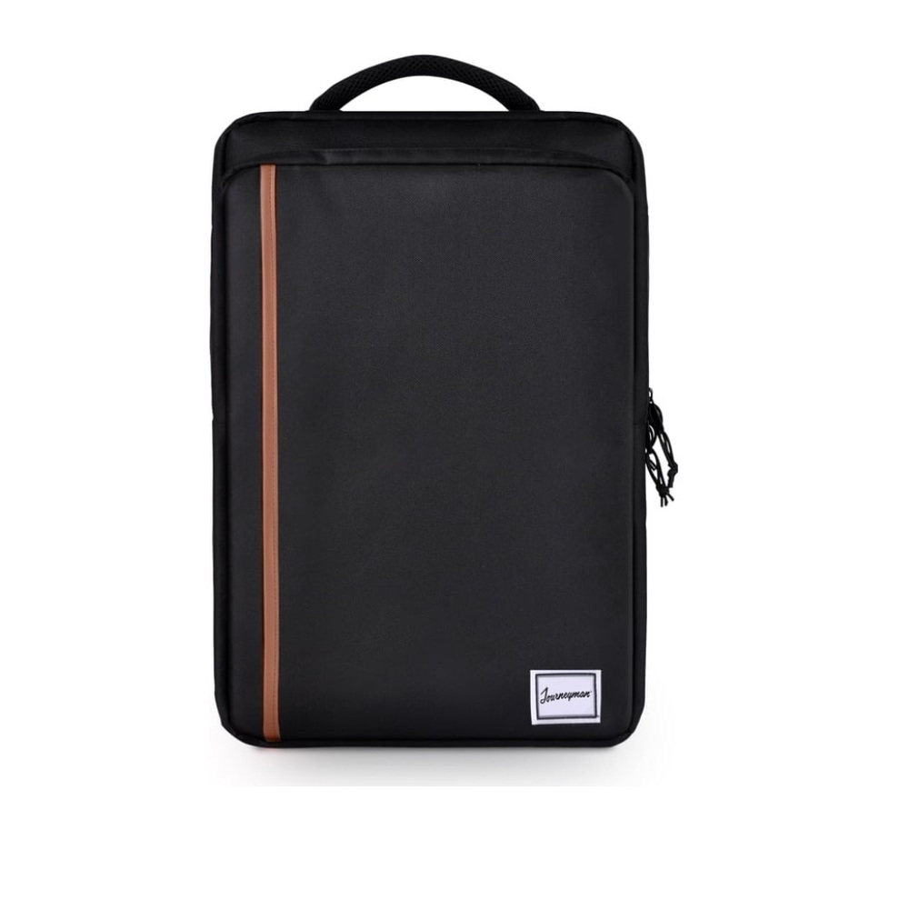 Journeyman Backpack Black Brown Laptop Travel School Organize NWT
